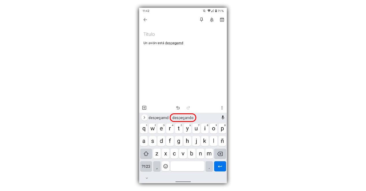 revision errores gboard